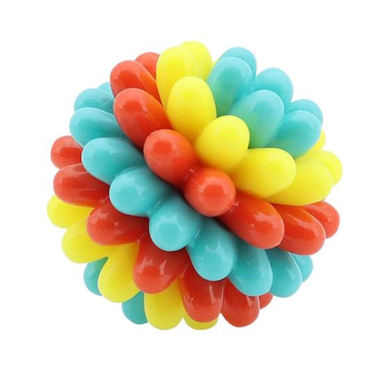 Dog Chew Toy Ball Spiky Dog Chew Ball Oral Care Heavy-Duty Rubber Molar Ball Toy for Medium Large Dogs Strong Chewers