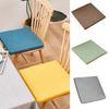 Cotton Linen Seat Cushion Simple Style Breathable Square Office Computer Chair Sitting Cushions Pad Mat for Home Office
