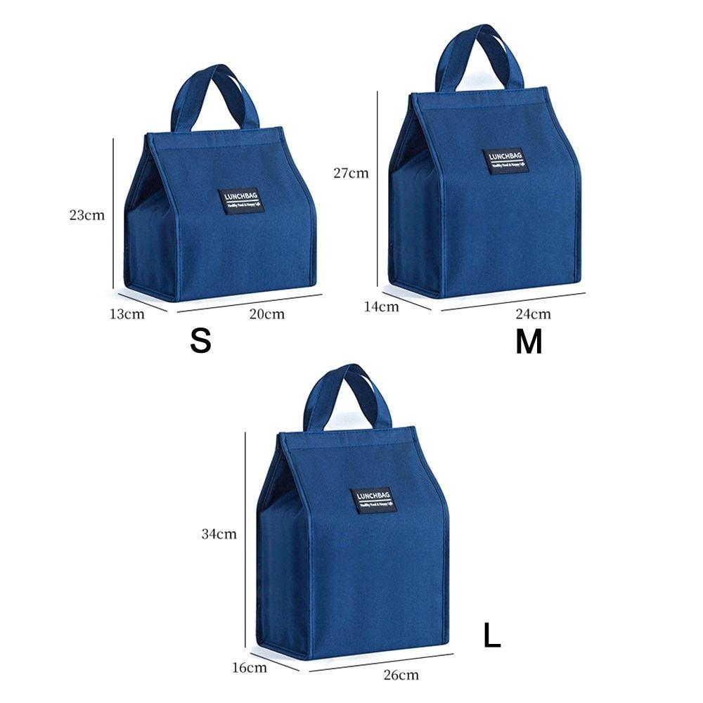 1Pcs New S/M/L Insulated Thermal Bag Waterproof Portable Lunch Box Storage Bag Kid Student