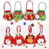 Рождественские подарочные сумки: Санта, Снеговик и Олень Яблочные Сумки для Детских Конфет