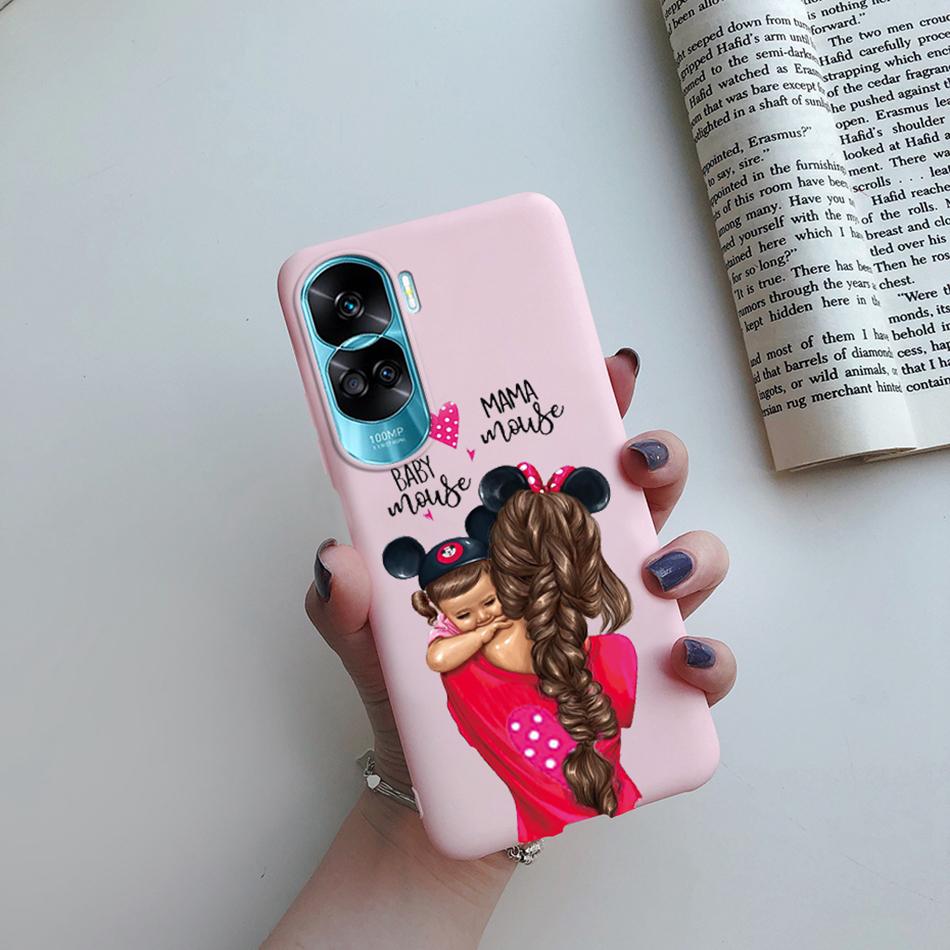 For Huawei Honor 90 Lite Case Honor90 Lite Soft Silicon Super Mom Baby Fashion Girls Back Cover for Honor 90 Lite 5G 6.7" Fundas