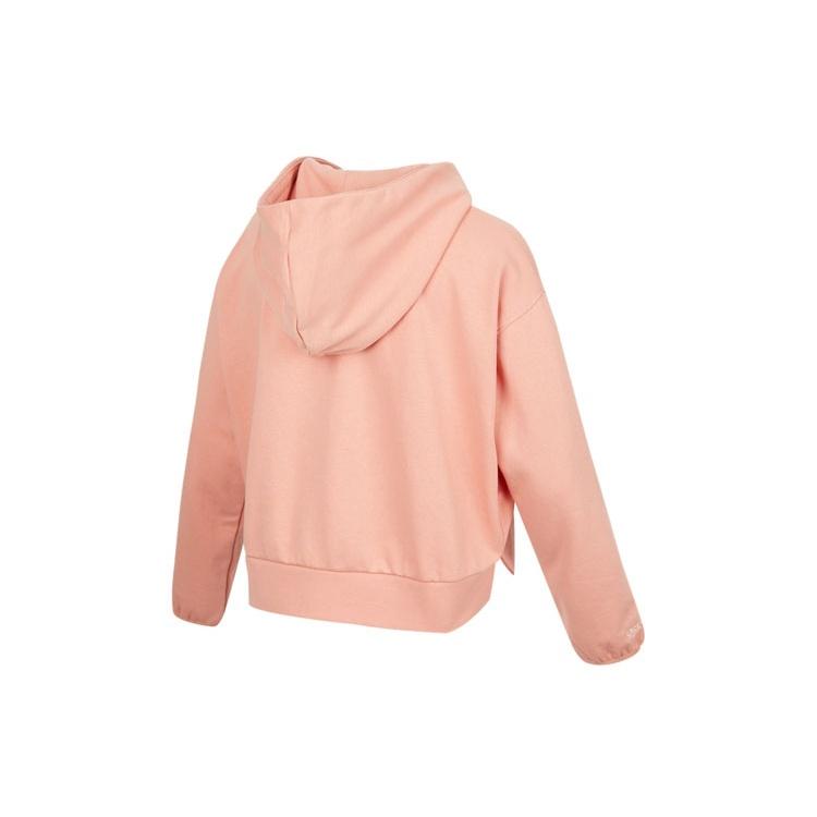 (WMNS) Nike Embroidered Logo Big Pocket Short Sports Hoodie Light Orange Women's DA6484-824