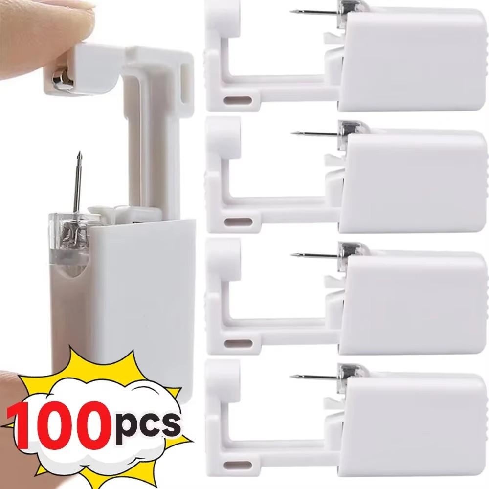 1 шт. Одноразовый безопасный стерильный пирсинг-блок для пирсинга носа с драгоценными камнями, пистолет для пирсинга, инструмент для пирсинга, машинный набор, серьга-пусет, украшение для тела