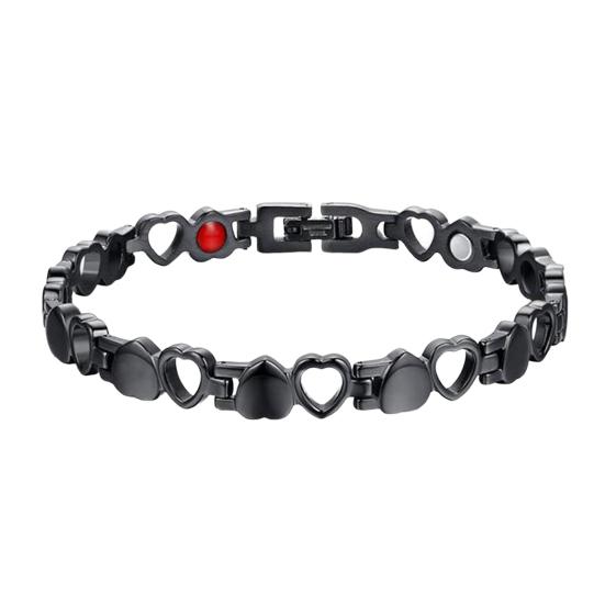 Браслет магнитной терапии Классическое облегчение боли Элегантный внешний вид Полая форма сердца любви