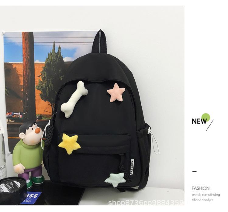Schoolbag Japanese ins School Bag Girls Junior High School High School Students Simple Versatile Backpack Lightweight College Style Girl Backpack