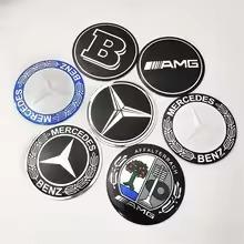 For Mercedes Benz amg 56mm 60mm 65mm 75mm Car Wheel Center Hub Cap Emblem Sticker For Mercedes Benz W204 W213 W221 W177 W246 GLA GLC CLABSAW DM1
