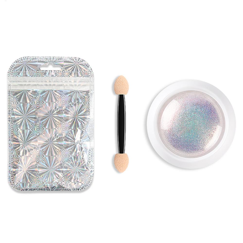 1pc Pearl Effect Nail Powders Mirror Chrome Mermaid Nails Art Powder Rainbow AB Magic Mirror Pearl Shells Powder Supplies