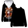 Модный женский и мужской топ с капюшоном Hollow Knight Silksong Print Zipper Jacket Hip Hop Street Sports Couple Casual Loose Hoodie