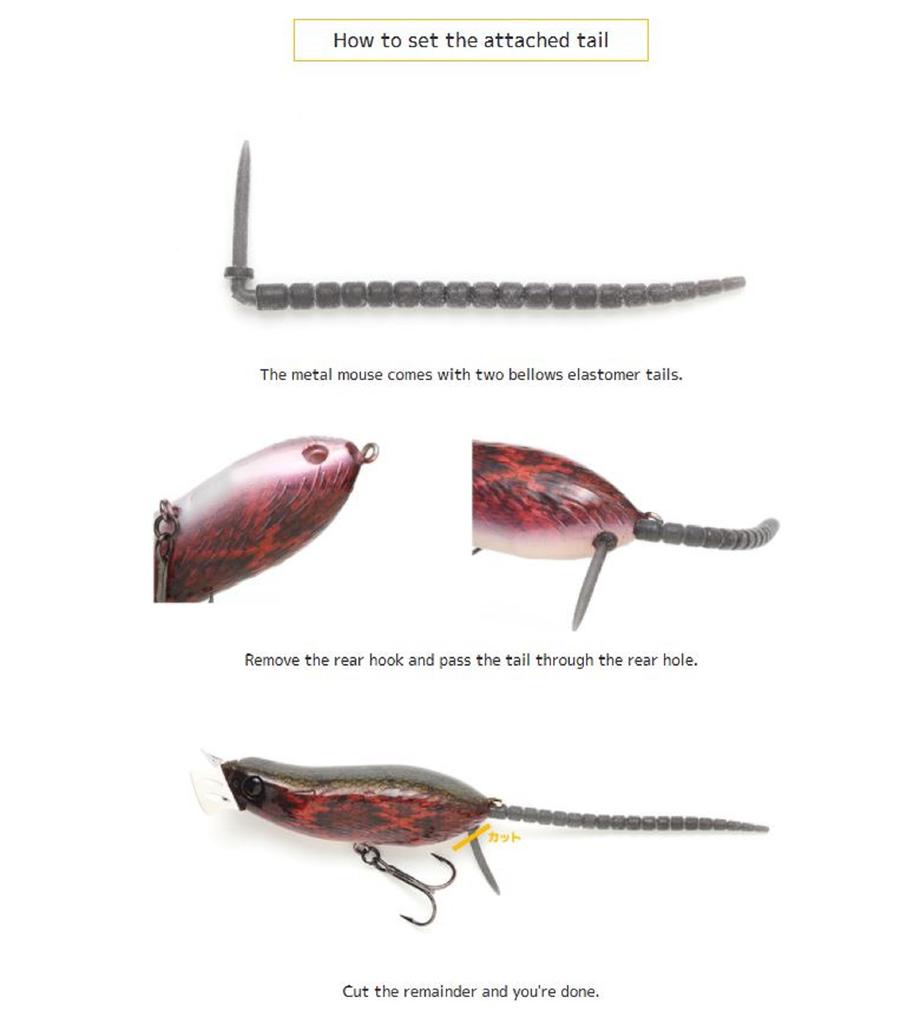 Imakatsu Металлическая мышь 70 мм 15 грамм Плавающая приманка 776 (8476)