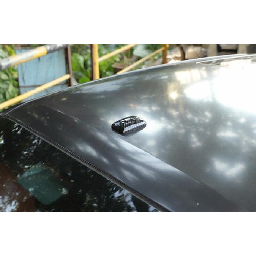 For Dodge Challenger 2009-2023 Carbon Fiber Roof Shark Fin Antenna Aerial Trim