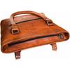 Women's Vintage Real Brown Goat Leather Shoulder Tote Handbag Purse Handmade Bag