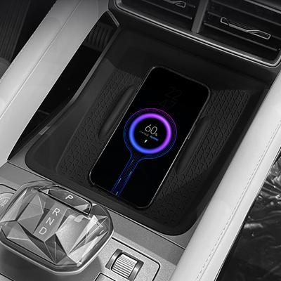 Автомобильный силиконовый беспроводной зарядный противоскользящий коврик центральный пульт управления слот для чашки накладка для BYD Yuan Pro Yuan UP EV 2024 аксессуары для интерьера