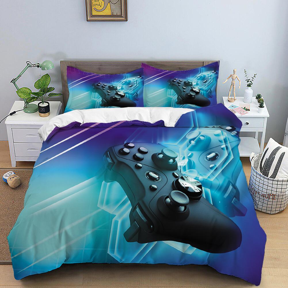 RunGrape Комплект постельного белья с пододеяльником Двуспальный Полуторный Квинсайз Кингсайз 240x220 Скандинавский Чехол на кровать 135 Евро Постельное белье Игровое Постельное белье 200x200
