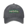 Pikmin Logo Washed Baseball Cap  Fitted Retro Sun Trucker Hat Summer Women Men Tennis Skate Snapback Cap