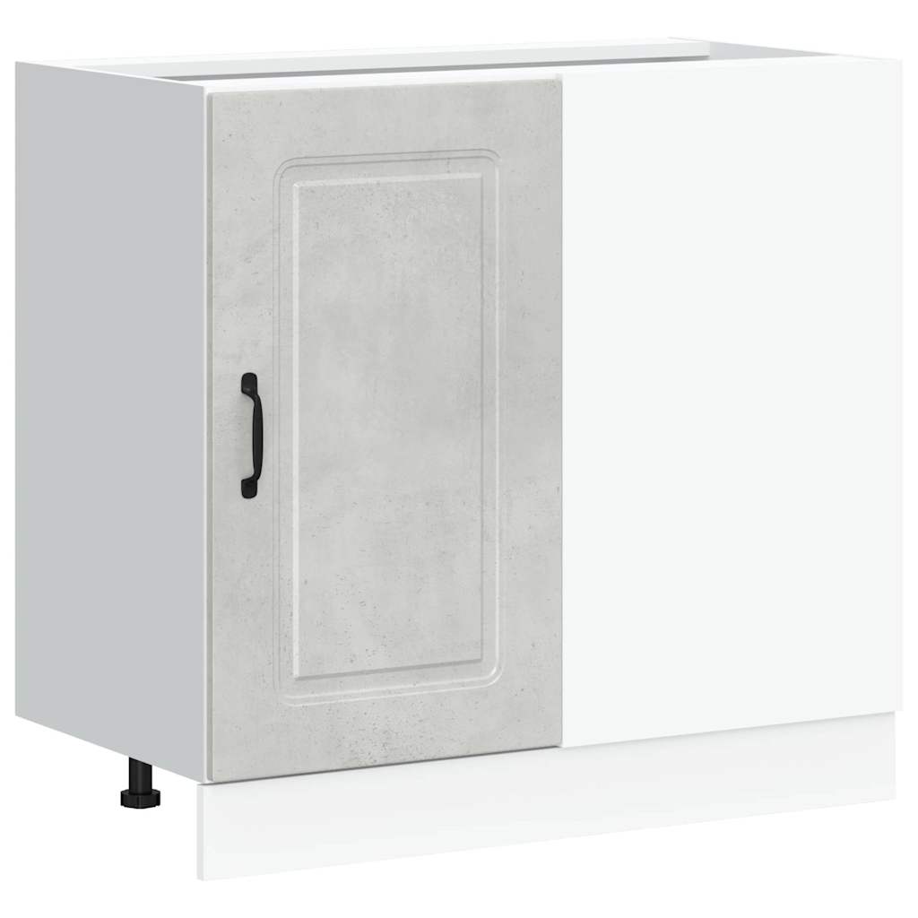 Kitchen Base Cabinet Kalmar Concrete Grey Particleboard
