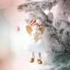 Christmas Angel Ornament Plush Felt Doll Festive Christmas Tree Decoration with Lanyard Holiday Spirit Hanging Pendant