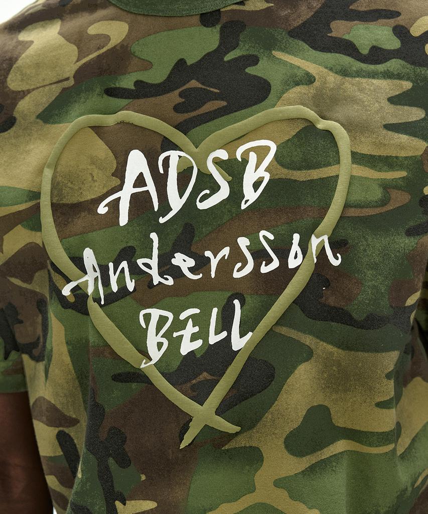 ADSB ANDERSSON BELL Унисекс Футболка с логотипом-сердцем Kelly Atb1683U(маскировка)