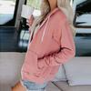 Женская толстовка с капюшоном на молнии с длинным рукавом Легкие кофты Карманы Куртка Пальто
