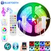 Led Strip 5050 Bluetooth Smart LED Strip Light Music RGB Diode Tape DC 12V Ambilight Neon Lamp For Room Party Christmas Decor  With EU Plug