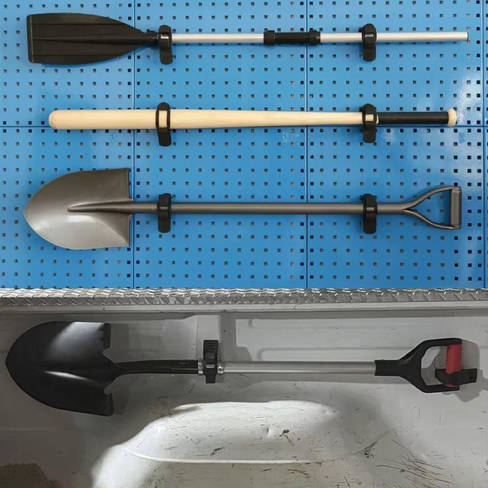 Mount Bracket Shovel Holder High Load Bearing Rubber Clamp Wall Mount Kit  Truck