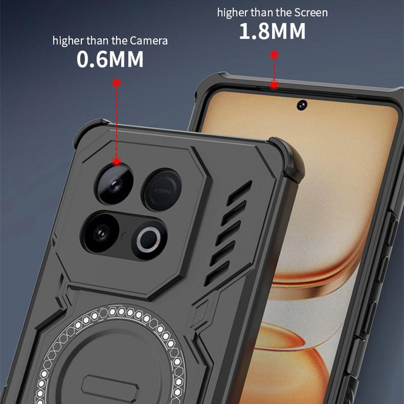 KEYSION Полый чехол для отвода тепла для IQOO Z10 Turbo Pro Магнитное охлаждение Ударопрочный чехол для телефона для для для IQOO Z10 Turbo