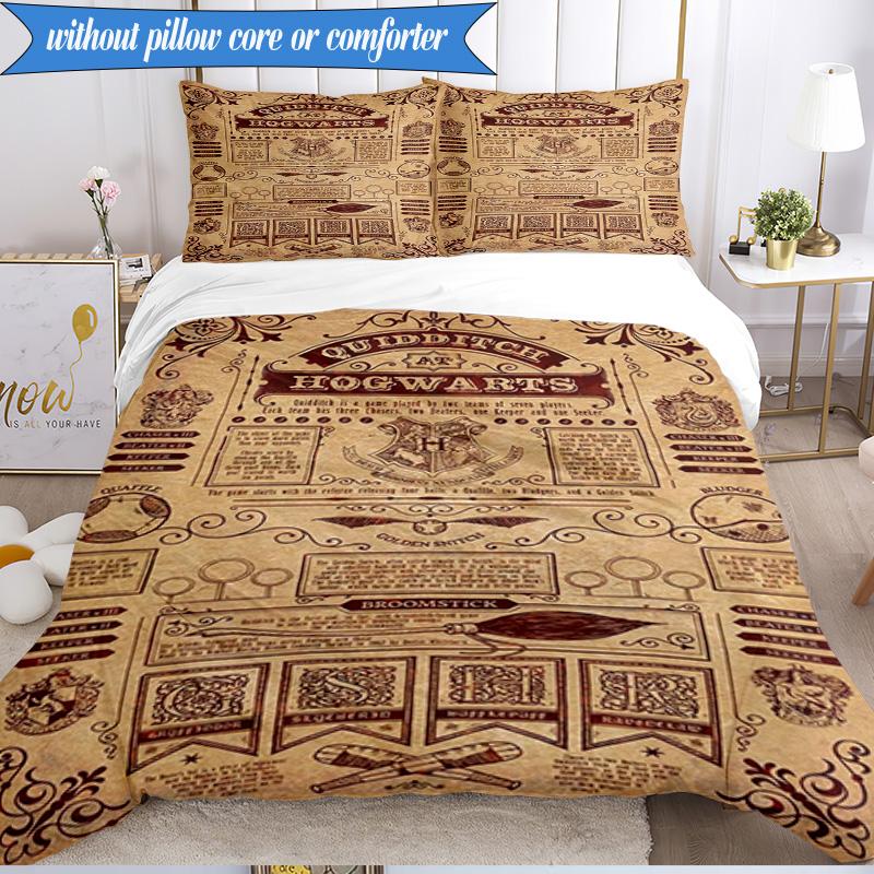 Magic School Adventure 3pcs K-pop music group Bedding set,Ideal for Bedroom, Dormitory,Including Duvet Cover And 2pcs Pillowcases,Fan gifts