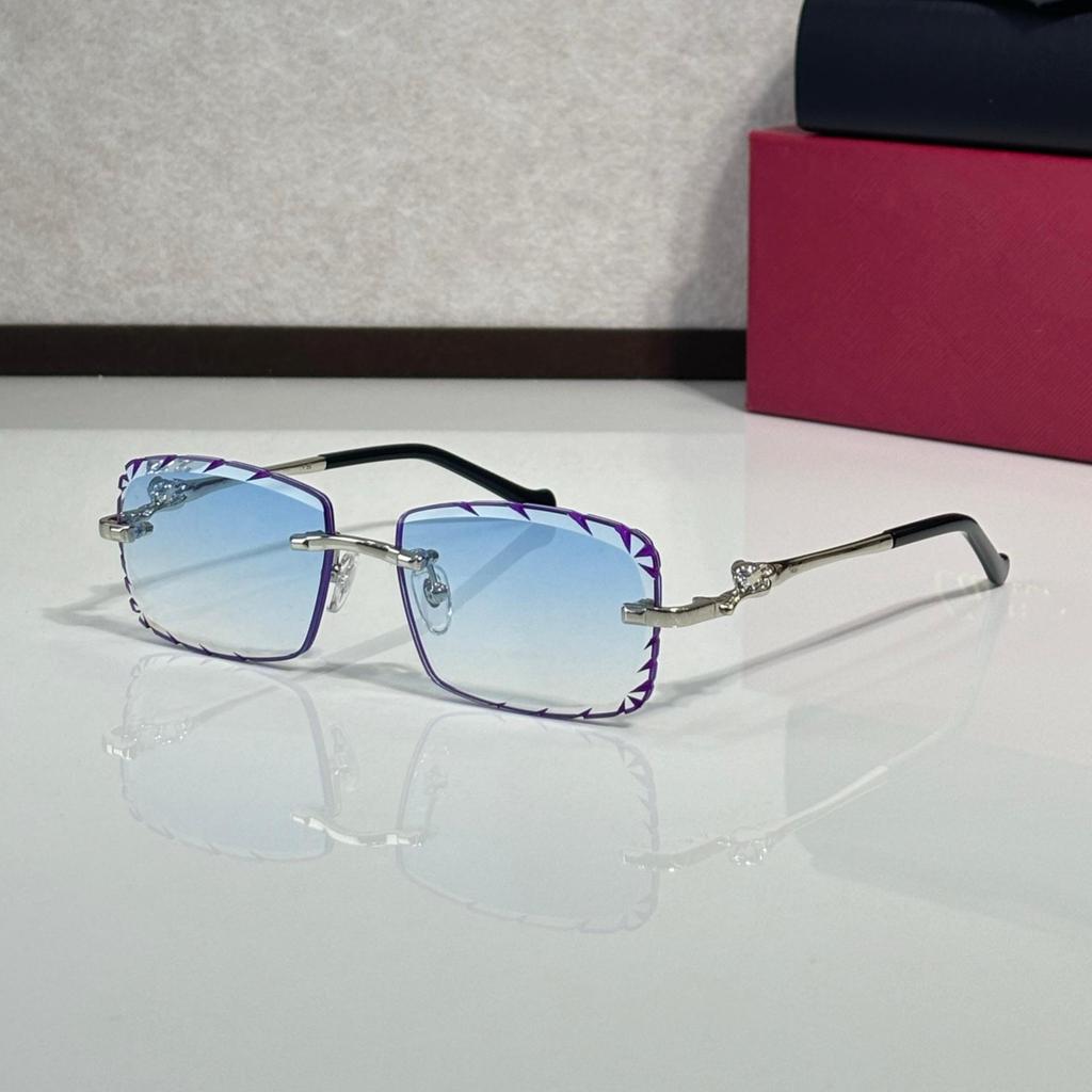 CT02507J Безрамные солнцезащитные очки с леопардовым принтом для унисекс - Модные, Универсальные, Фотохромные для вечеринок и отпусков