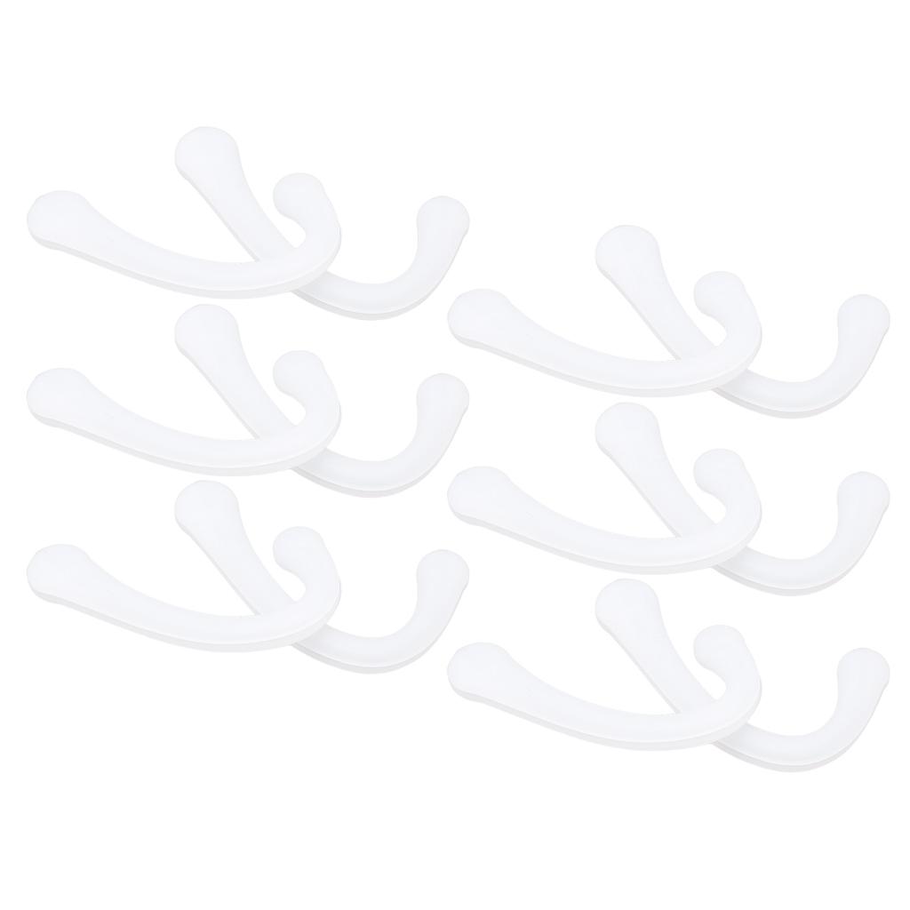 6 пар накладок на ушные ремешки, муфта для рта, защита для ушей, силиконовые ушные петли, фиксаторы для ушей для ежедневного использованияБелый