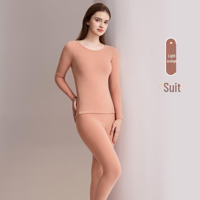 Женский шерстяной термобелье с утолщенным начесом для тепла осенью и зимой