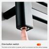 50W Electric Heating Towel Rail Smart Thermostatic Aluminum Bathroom Heated Towel Rack Shelf Clothes Sterilizing Towel Warmer Dryer 220V 50Hz