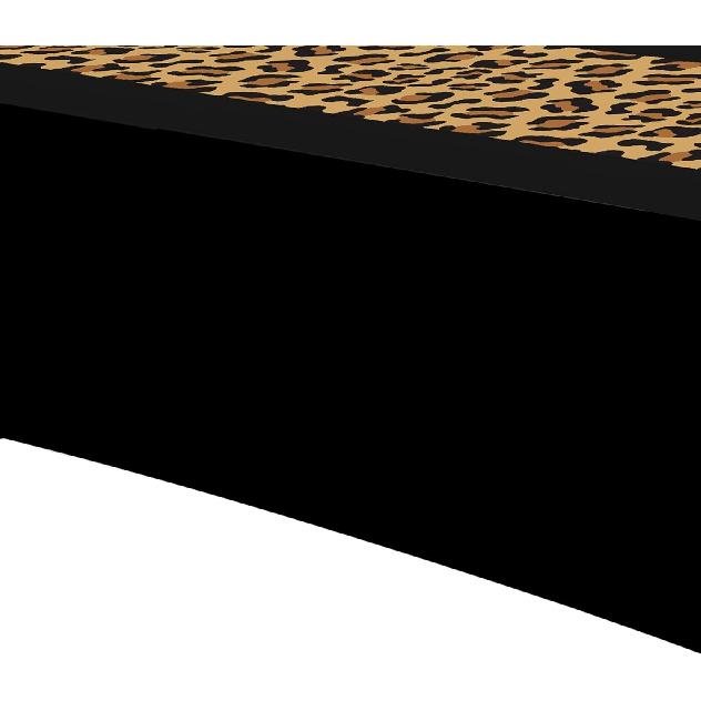 Cheetah Print Leopard Party Decorations Tablecloth, 3Pcs Disposable Black and Leopard Birthday Party Supplies Table Cover Printed Table Runner, for