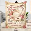 Mother's Love And Strength Blanket Suitable for sofas,travel, living rooms also a good gift for friends and family Suitable for all seasons.