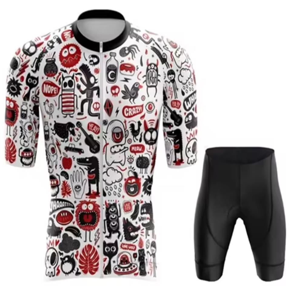 Men's Cycling Clothes Wear Better Rainbow Team Cycling Jersey Short Sleeve Cycling Clothing Summer Road Bike Sets