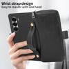 For Samsung Galaxy Z Fold6 5G Case Zipper Pocket Leather Phone Cover with Screen Protector/Stylus Pen