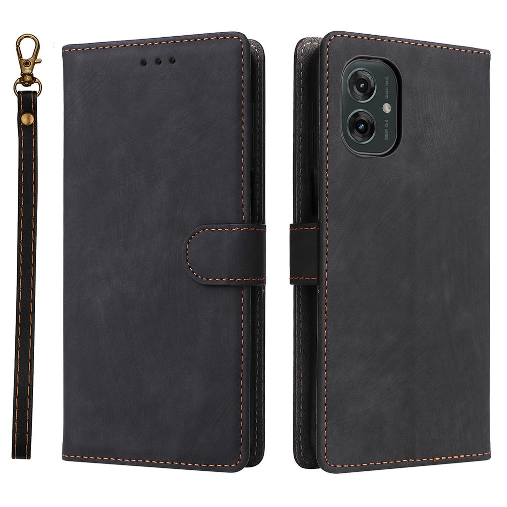 Для Motorola Moto G55 5G Чехол-кошелек с RFID-блокировкой, PU кожаная обложка-подставка для просмотра