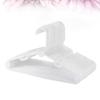 20pcs Kids Clothes Hangers Practical Clothes Hangers Plastic Clothes Hangers Coat Hook for Kid Home (White)