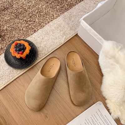 Версия из мягкой кожи~ внутренняя платформа на танкетке Обувь Boken для женской верхней одежды весна, лето, осень и зима новая обувь Мори в стиле ретро с закрытым носком полуслип