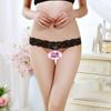 Сексуальное нижнее белье Сексуальные стринги с жемчужным массажем Свободные трусики с кружевом с открытой промежностью Прозрачные соблазнительные трусики