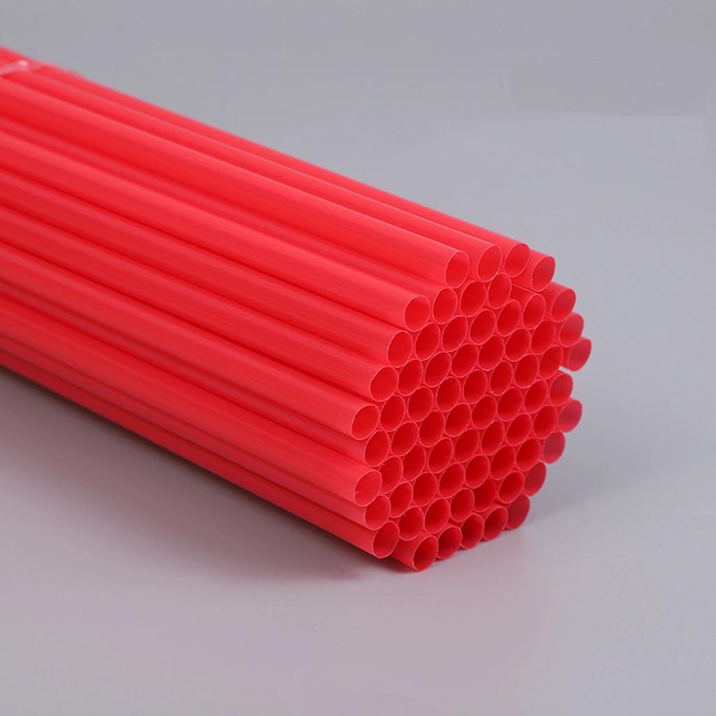 100 шт. - пластиковая прямая соломинка для одноразовых напитков с фруктовым соком