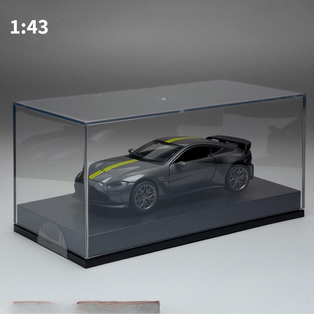 Модель спортивного автомобиля Alston Martin V12 в масштабе 1/43, сплав, коллекционные ornaments с витриной, металлическая миниатюрная игрушка Voiture, подарок