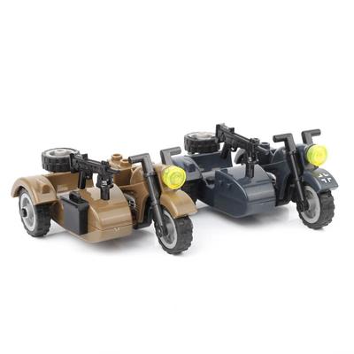 WW2 военные немецкие строительные блоки для мотоциклов, японская армейская модель мотоцикла, солдатские детали, аксессуары для оружия, блоки, кирпичи