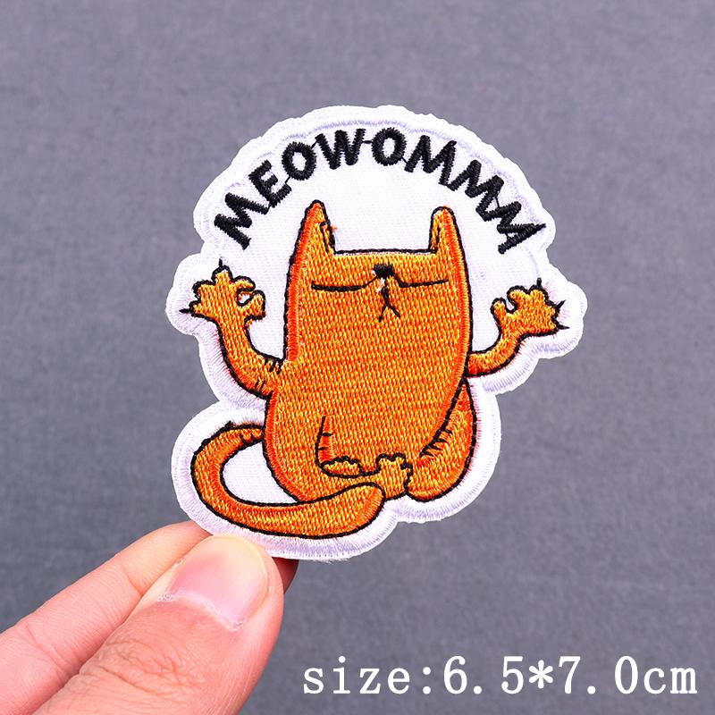 Cartoon Animal Patch Iron On Patches For Clothing Thermoadhesive Patches On Clothes Hip Hop Embroidery Patch For Clothes Badges