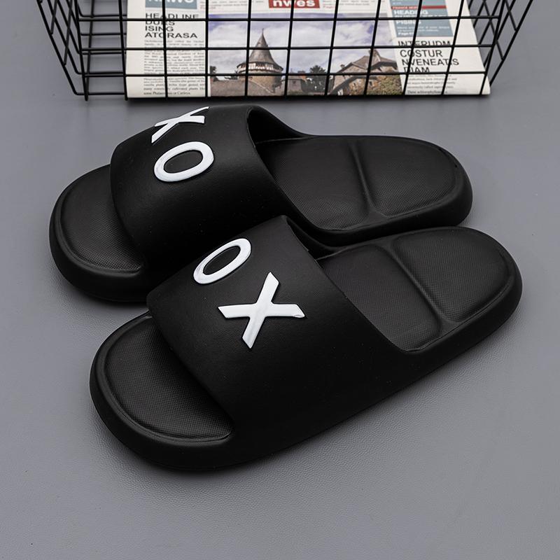 Нескользящие мужские тапочки для улицы, домашняя обувь, толстые мягкие сандалии на платформе, мужские тапочки для душа и ванной, повседневная обувь