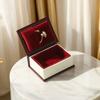 Creative Book Shape Ring Box Velvet Jewelry Packaging Durable Engagement Ring Case  Gift Box