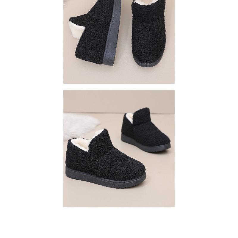 2025 Winter New Arrival Women's Cotton Slippers Home Warmth  Slip-Resistant Fleece-Lined Thickened Mom Snow Boots