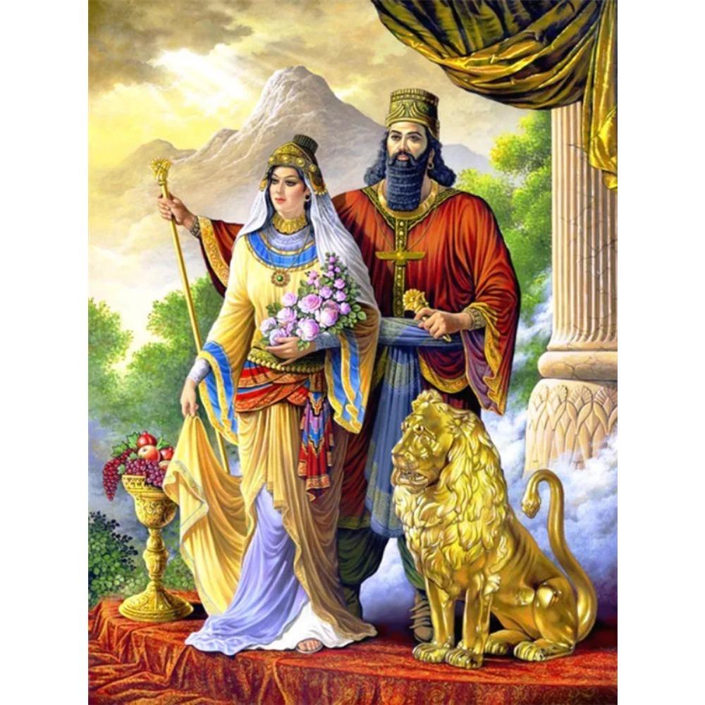 Алмазная картина, полная дрель, круглая алмазная живопись с фермой, ручная работа, ретро, ​​сделай сам, алмазная мозаика, украшение дома