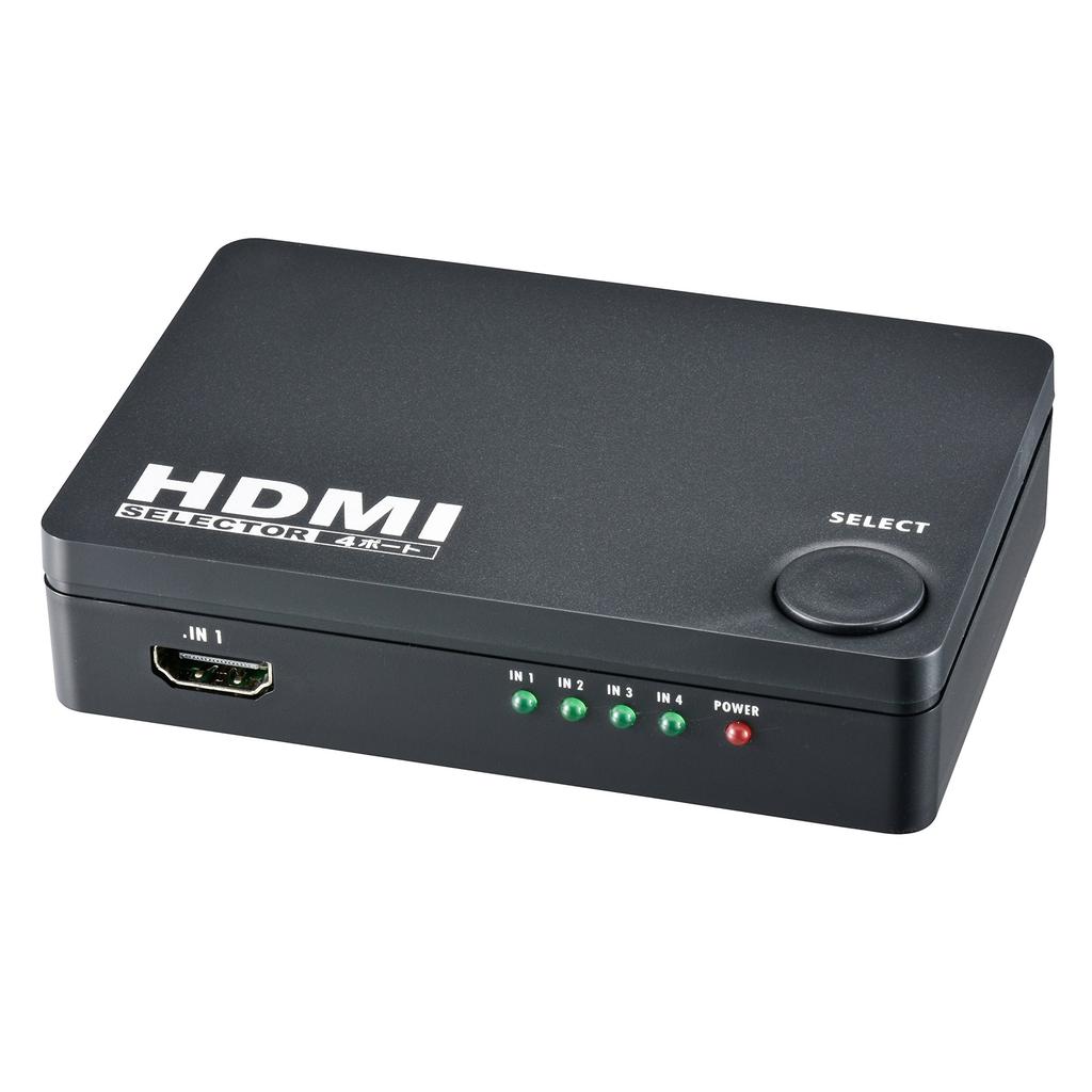 OHM HDMI OHM Electric 4-портовый селектор, Черный, AV-S04S-K 05-0577,