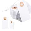 100Pcs Hanging Tags with Attached Reinforced Holes Elastic String Design Widely Used DIY Writable Labels