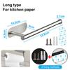 Stainless Steel Toilet Paper Towel Holder Adhesive Kitchen Paper Roll Rack Bathroom No Punch Wall Mount Tissue Dispenser Hanger