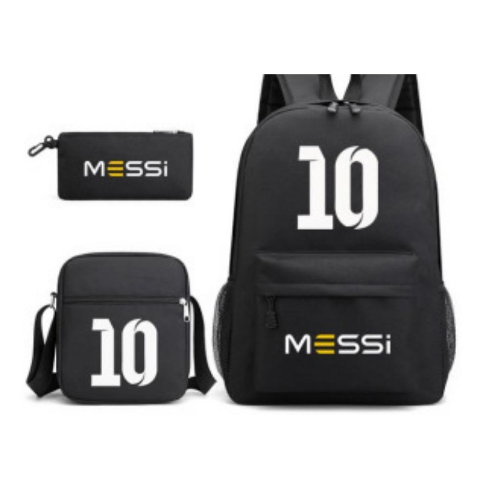 CR7C Рюкзак Luo Спортивная периферия Рюкзак с принтом Детский студенческий школьный рюкзак Наплечная сумка Пенал Набор из трех предметов